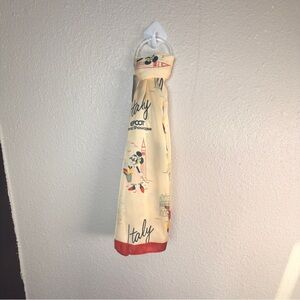 Disney Cream Travel Scarf with Red, Blue and Yellow Accents